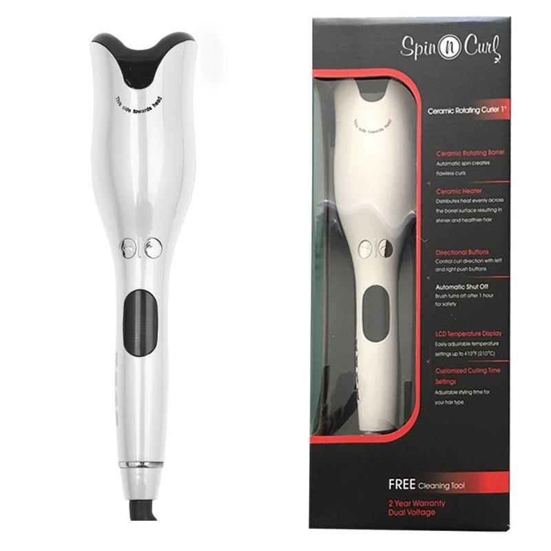 Multi-functional rose-shaped hair curler, ceramic lazy person automatic hair curler, anti-scald LCD spiral hair styling device for curling Application Scenario
