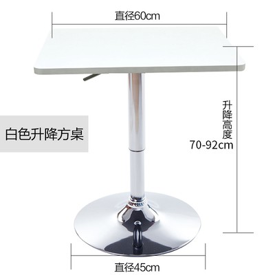 吕字家具厂家直销吧台椅 皮质吧椅 收银高脚凳 吧凳前台酒吧椅 内橙外白高款详情7