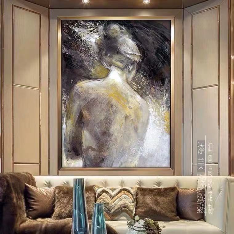 Fent's oil painting of figures details Picture