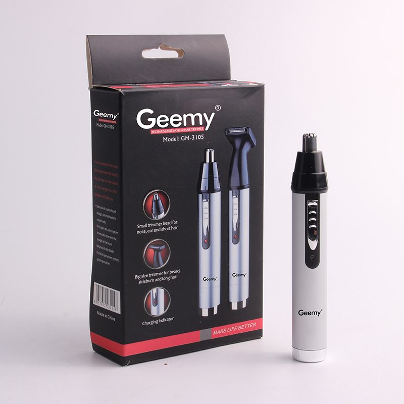 The GMEI GM-3105 nasal hair trimmer, a two-in-one multi-functional nasal hair knife, is a cross-border e-commerce female body hair remover and hair plucking device Specification image