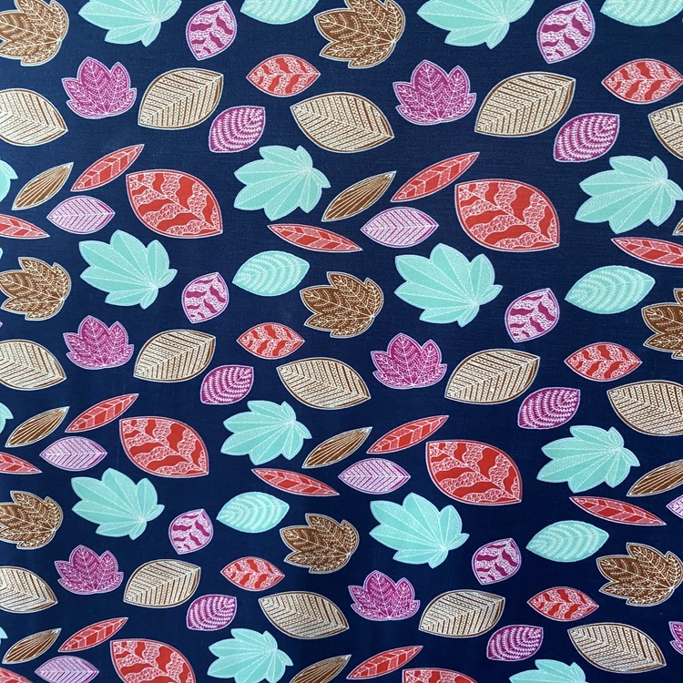The color-printed series features 100% polyester fabric with PVC foam at the bottom for the printed leaves detail image 3