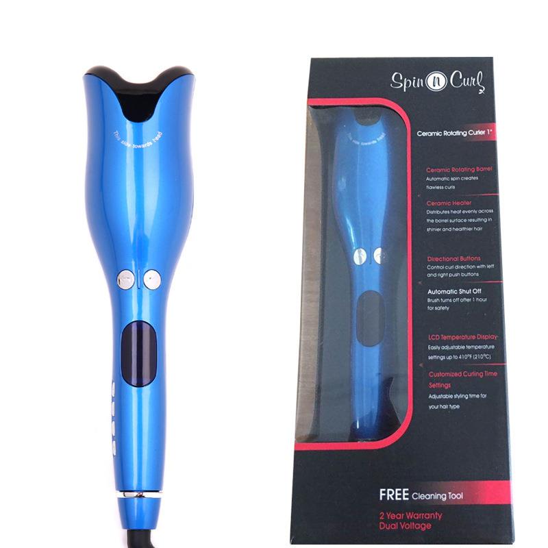 Multi-functional rose-shaped hair curler, ceramic lazy person automatic hair curler, anti-scald LCD spiral hair styling device for curling Item Picture