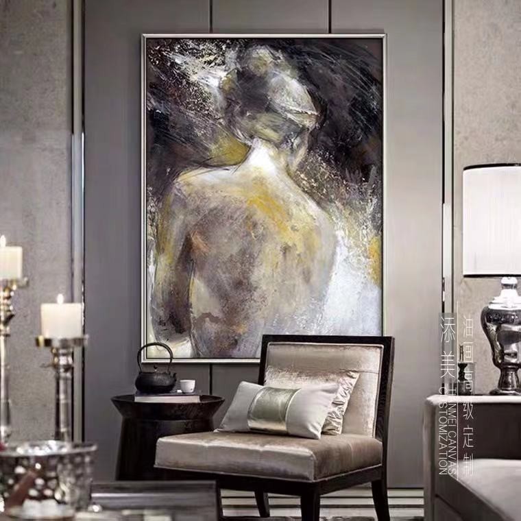 Fent's oil painting of figures detail image 5