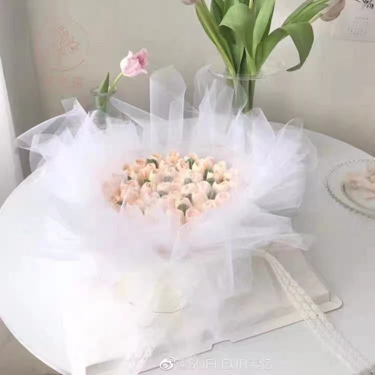 美国网/仙女纱/鲜花包装纸纱细节图