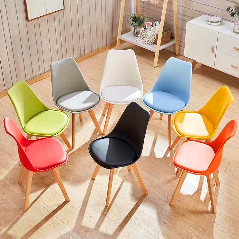 吕字家具-厂家直销伊姆斯椅子PP椅子洽谈椅子塑料椅子靠背椅子餐厅书桌休闲电脑椅子