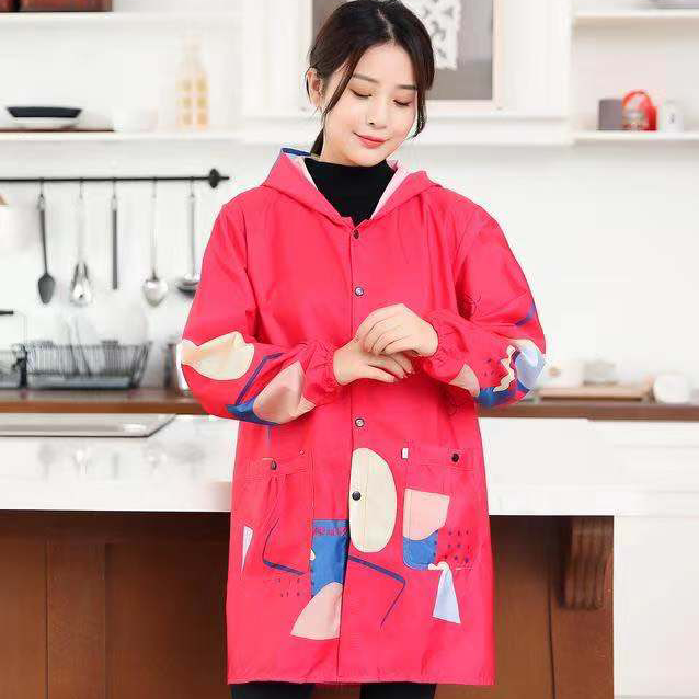 Women's Thin Cartoon Cover-Up Apron