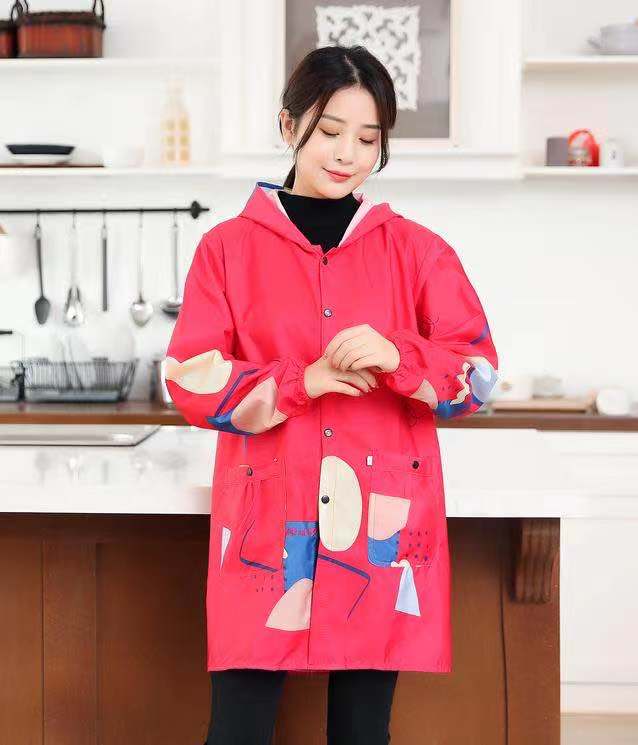 Women's Thin Cartoon Cover-Up Apron details Picture