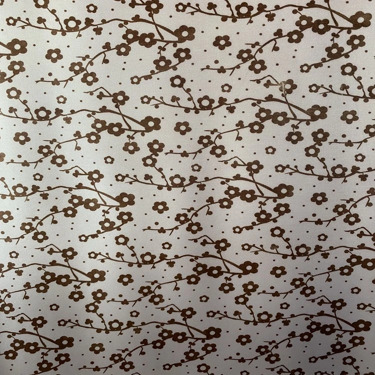 The Seding printing series features 100% polyester fabric with plum blossom tree and PVC foam at the bottom detail image 1