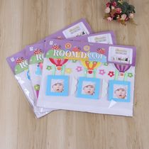 Photo frame wall stickers Children decorative photo wall stickers Cartoon foam stickers stereo combination photo frame EVA wall stickers