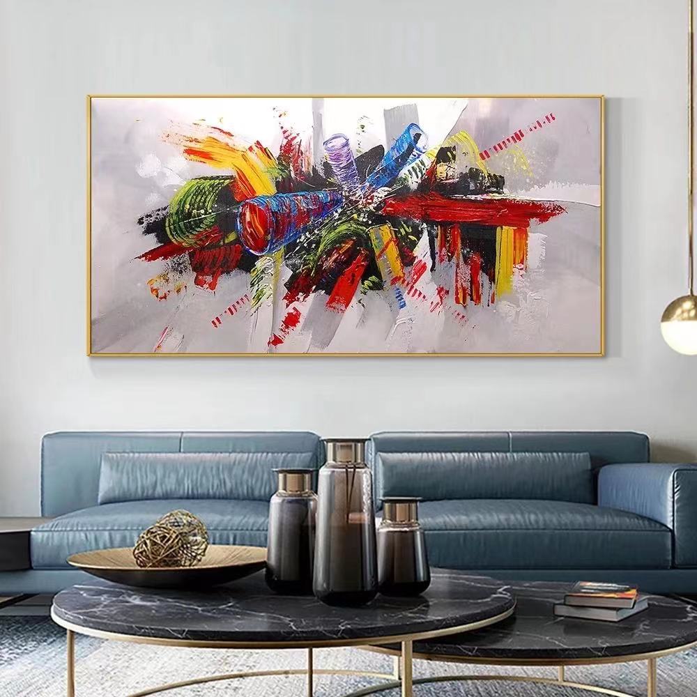 Fent's hand-painted oil painting abstract decorative painting Item Picture