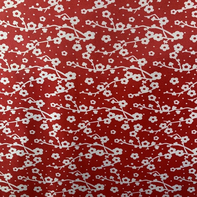 The Seding printing series features 100% polyester fabric with plum blossom tree and PVC foam at the bottom detail image 9