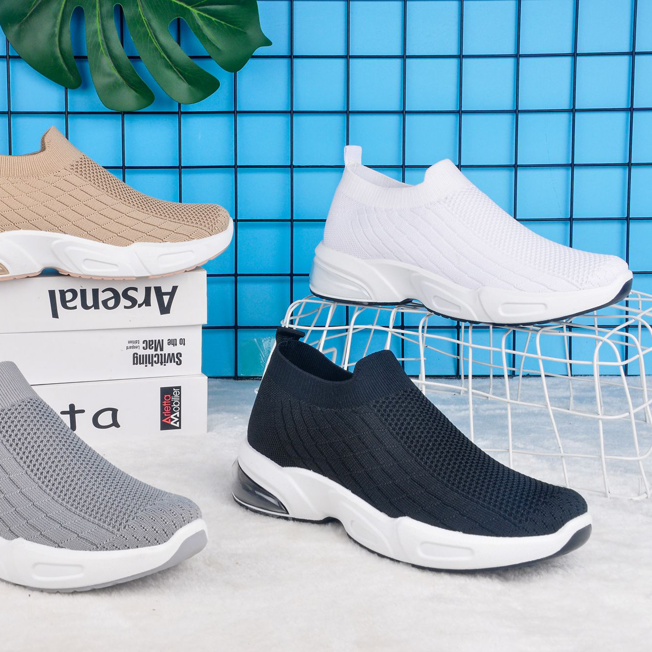Feizhi women's sports shoes, running shoes and cloth shoes are casual and breathable!