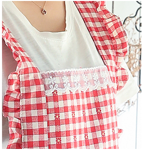 Princess Gingham Lace Apron Application Scenario