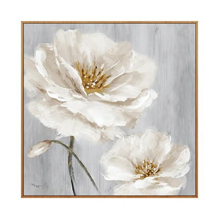 Hand-painted abstract oil paintings for the entrance and dining room decoration, modern and simple Nordic-style floral wall hangings detail image 2