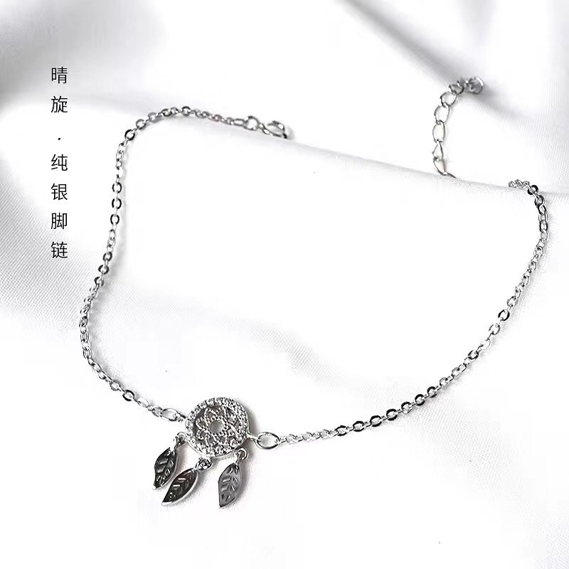 通体925纯银脚链详情图4