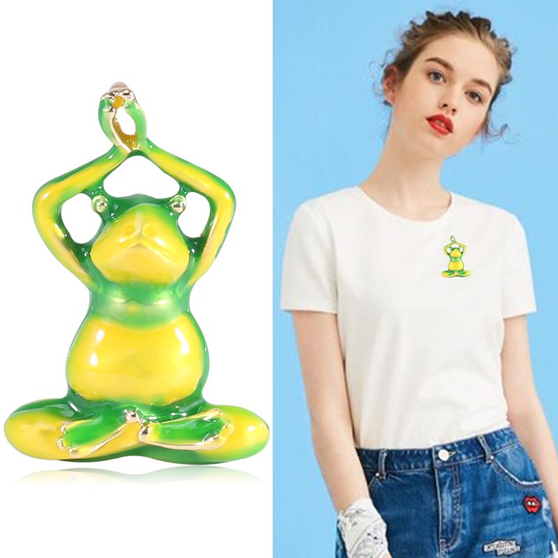 Manufacturers direct drop oil frog brooch corsage thumbnail