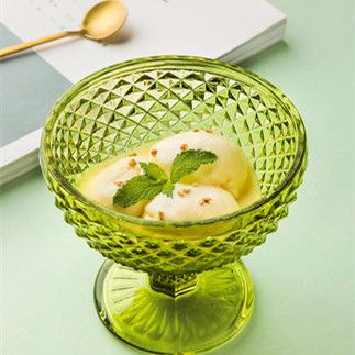 欧式宫廷 复古玻璃杯 高脚杯 冰沙杯 冰激凌杯 高脚碗 创意玻璃碗 奶酪碗