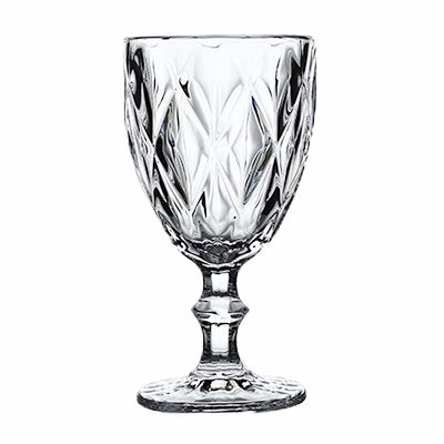 Nordic retro lead-free embossed glass highball glass, thickened foreign wine glass, fruit wine glass and water glass