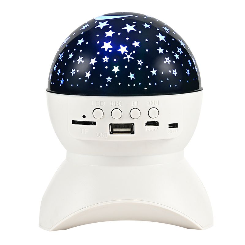 Cross-border LED creative gifts, starry sky music projector, Bluetooth music player, USB speaker, night light, starry sky table lamp Item Picture