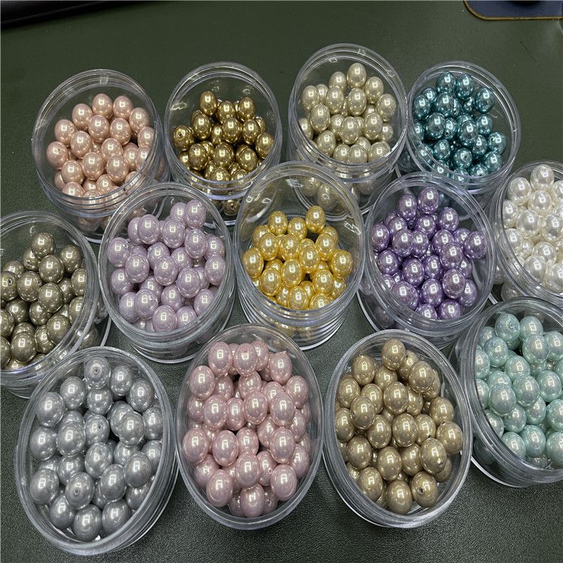 10mm color half hole bead thumbnail