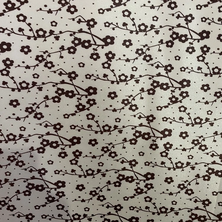 The Seding printing series features 100% polyester fabric with plum blossom tree and PVC foam at the bottom detail image 3