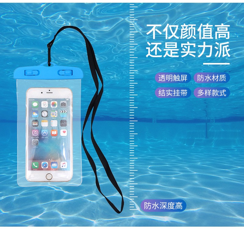 Wholesale of PVC fully transparent waterproof bags for mobile phones and waterproof mobile phone cases in stock pic 3
