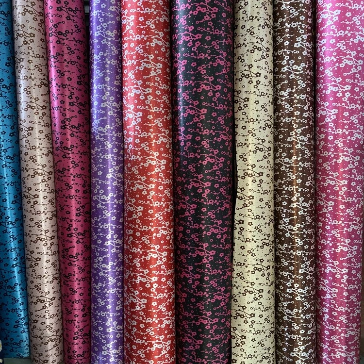 The Seding printing series features 100% polyester fabric with plum blossom tree and PVC foam at the bottom detail image 7