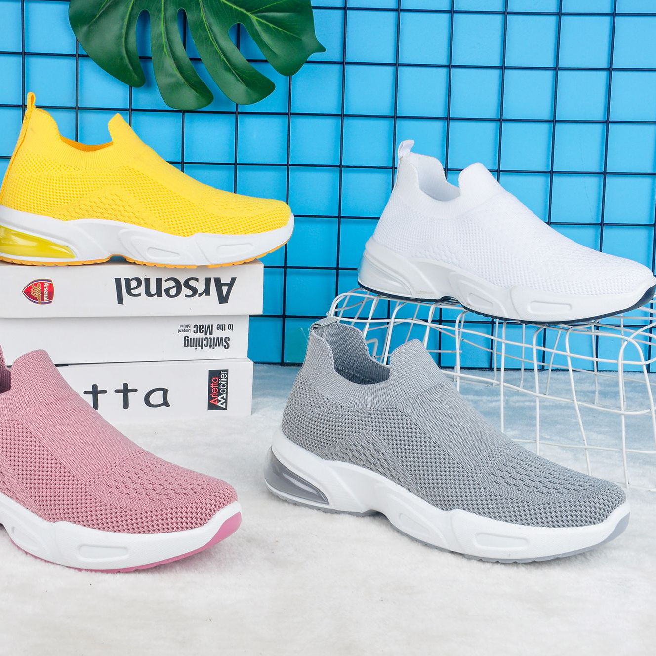 Ladies' breathable casual sports shoes, custom-made for export, direct sales from our own factory in foreign trade