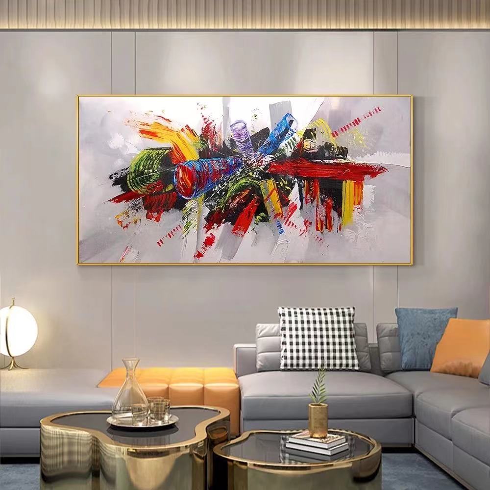 Fent's hand-painted oil painting abstract decorative painting Specification image