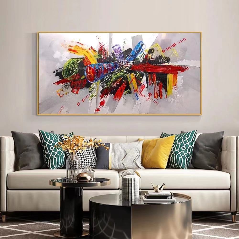 Fent's hand-painted oil painting abstract decorative painting Application Scenario