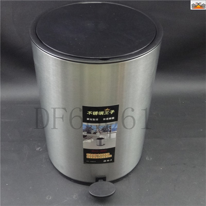 DF68061 不锈钢盖垃圾桶 翻盖垃圾桶 脚踏垃圾桶 厂家直销 DF Trading House详情图2