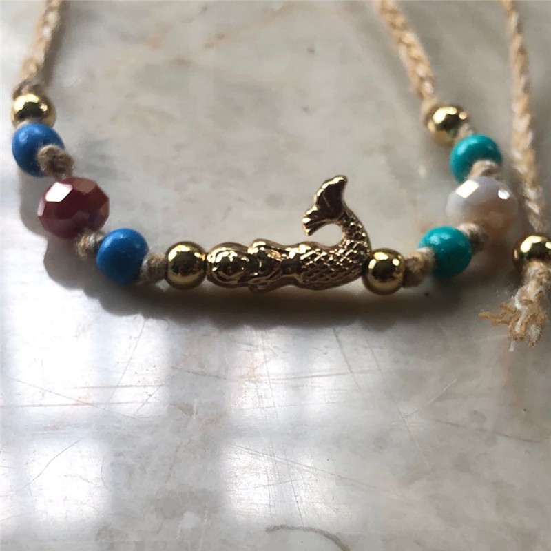 手工编织麻绳串珠手链创意民族风手链详情图2