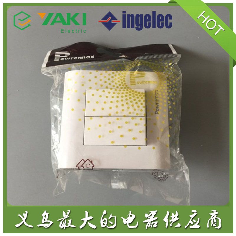 Powermax one-second wall switch, single-control and double-control wall socket, European and French ceiling fan switch