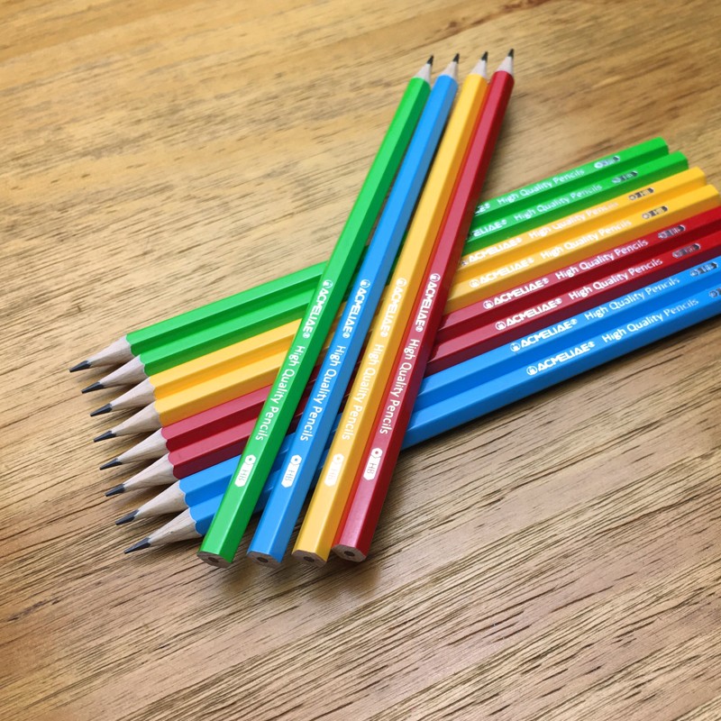 Color Hexagon Bar Finishing Pencil (In Stock) Specification drawing