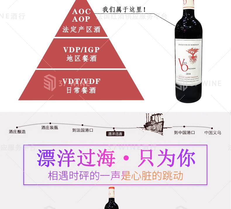 法国红酒 6L装 Vitis Originem Vin Rouge 萄源吕萨克圣艾美隆红葡萄酒详情7