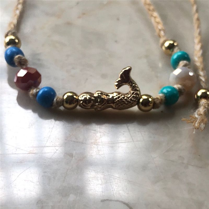 手工编织麻绳串珠手链创意民族风手链产品图