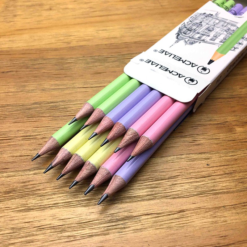 Fresh Colour Round Stick Roll Print Dip Head 2B Pencil (From Stock) details Picture