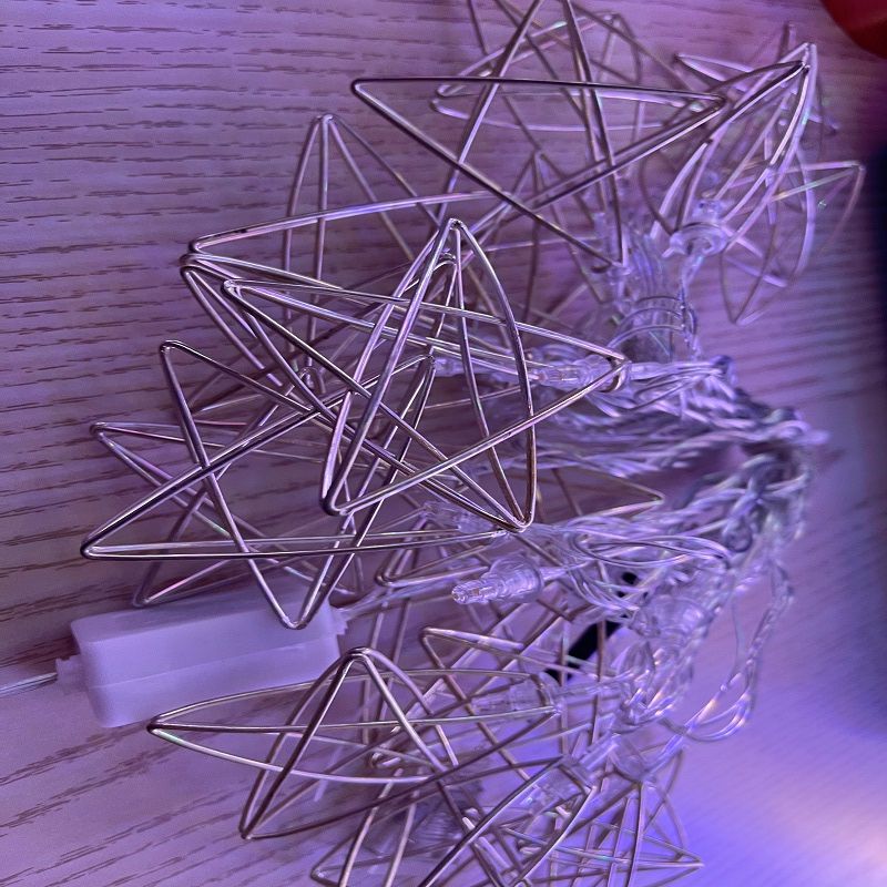 永辉彩灯镂空五角星灯串1