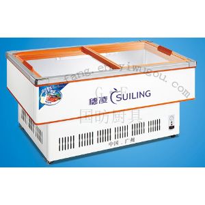 Suiling Refrigerator DLC-1.2/1.4/1.6/1.8/2.0 Horizontal arc-shaped display seafood cabinet