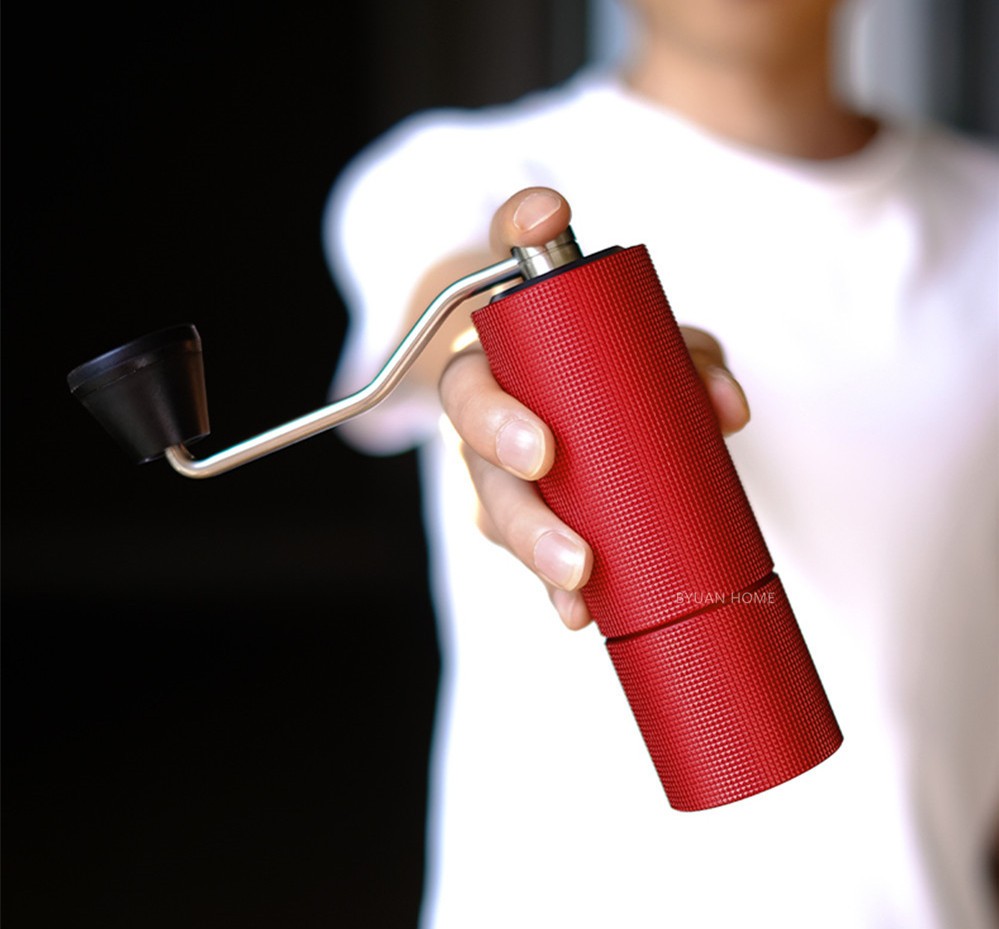 红色C2 手摇咖啡磨豆机器具意式手动研磨机手冲单品家用手磨详情图6