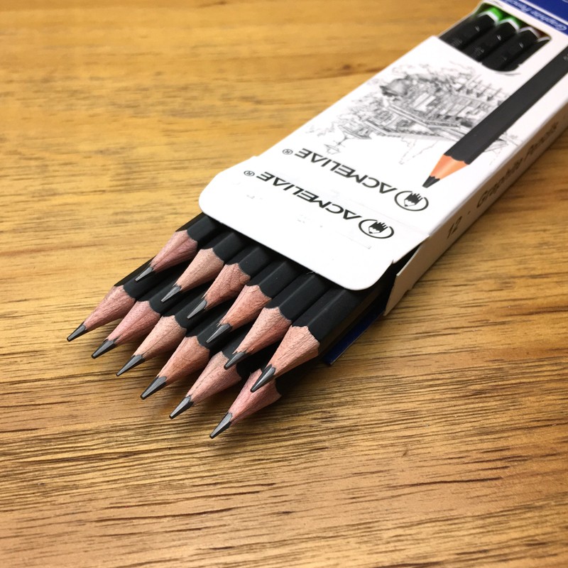 Black Matte Hex Pole Dip Head Pencil (From Stock) details Picture