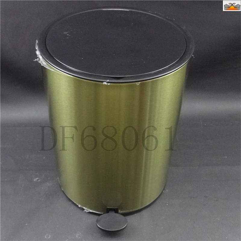 DF68061 不锈钢盖垃圾桶 翻盖垃圾桶 脚踏垃圾桶 厂家直销 DF Trading House详情图6
