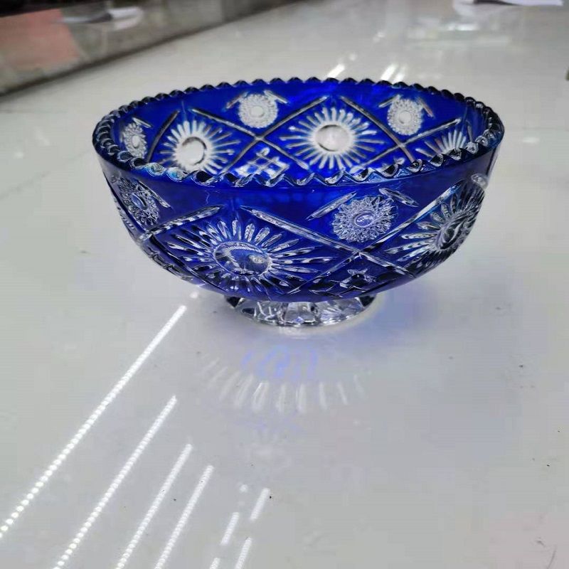 Blue fruit bowl