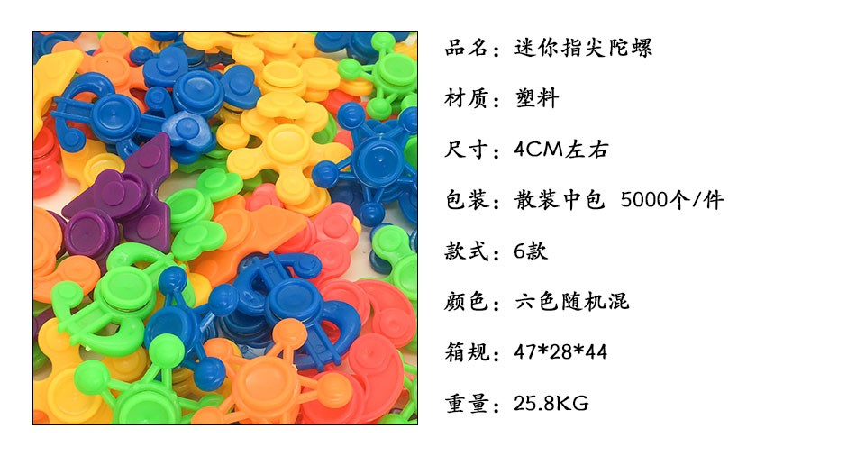 厂直销创意指尖玩具迷你手指陀螺儿童指尖陀螺适合扭蛋配件详情图4