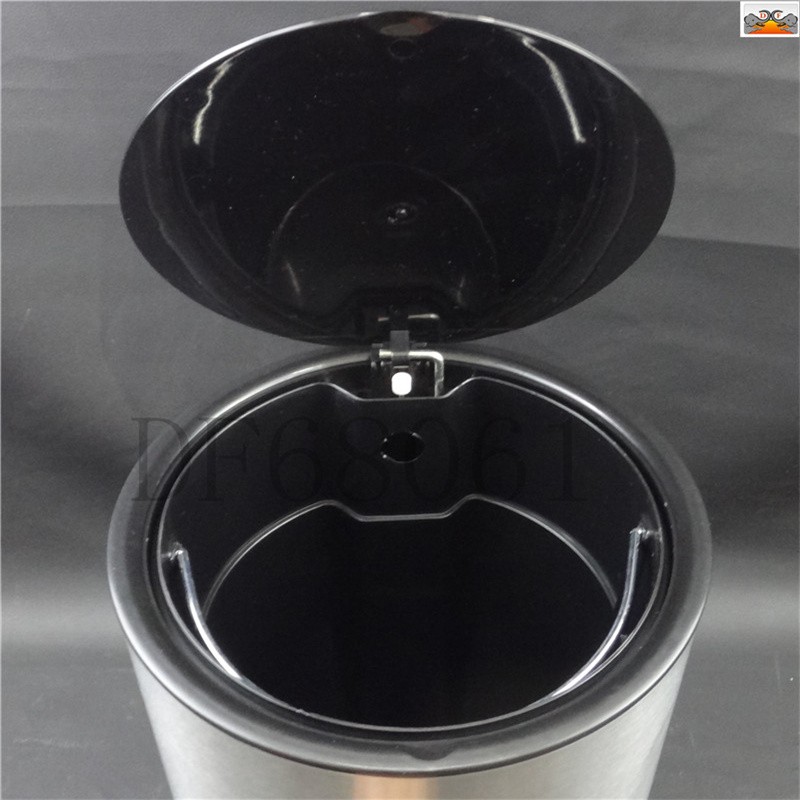 DF68061 不锈钢盖垃圾桶 翻盖垃圾桶 脚踏垃圾桶 厂家直销 DF Trading House详情图1