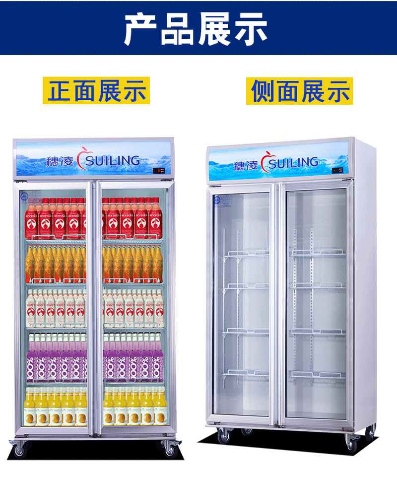 Suiling LG4-682M2F / 8821M2F single-temperature air-cooled unit floor-standing display refrigerator detail image 3