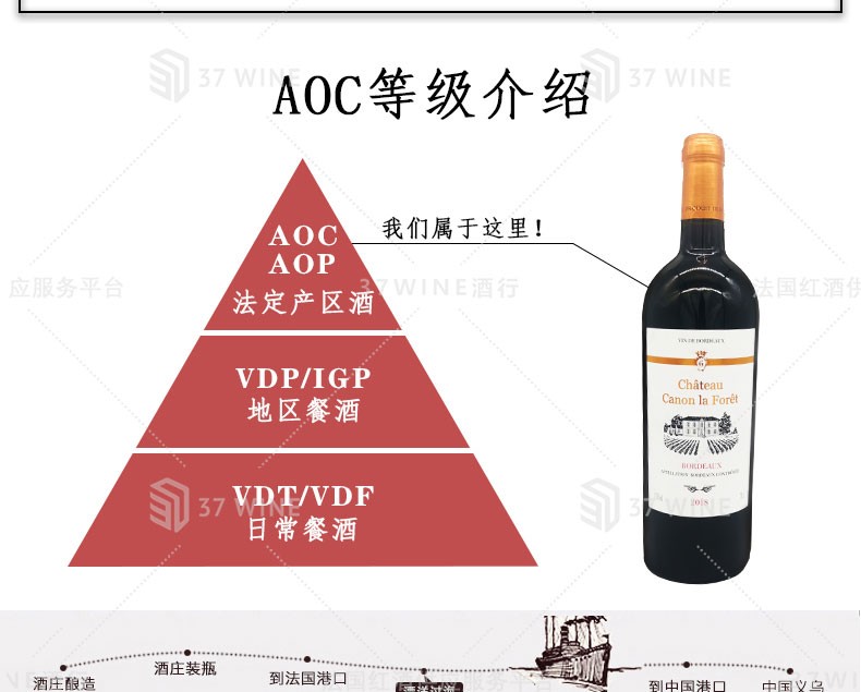 法国红酒 1.5L装 Château Canon La Forêt Vin Rouge 卡农森林酒庄红葡萄酒详情8