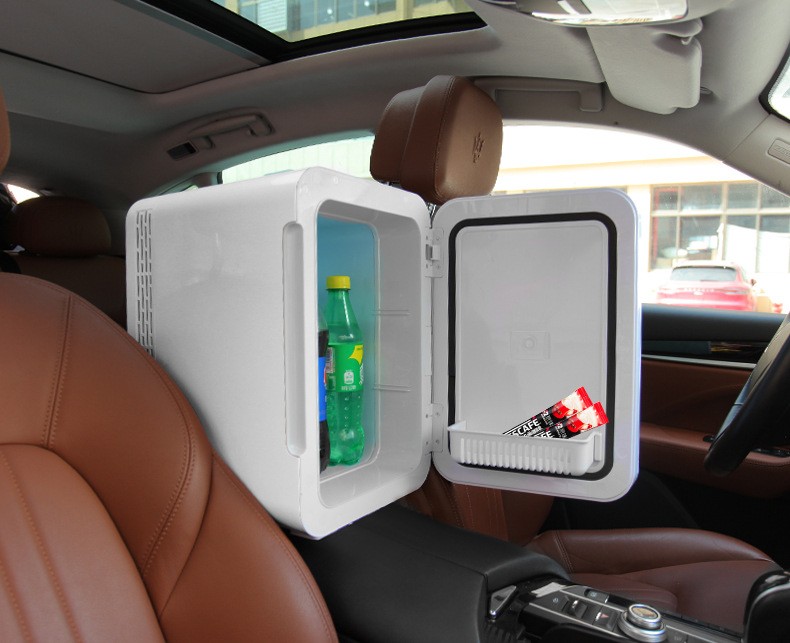 车载冰箱22l 汽车冷暖箱车用电冰箱钢化玻璃面家车两用小冰箱迷你详情