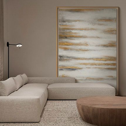Light luxury high-end hand-painted abstract oil painting, simple living room decoration hanging painting, vertical large sofa background wall floor-standing painting Light luxury high-end hand-painted abstract oil painting, simple living room decoration hanging painting, vertical large sofa background wall floor-standing painting