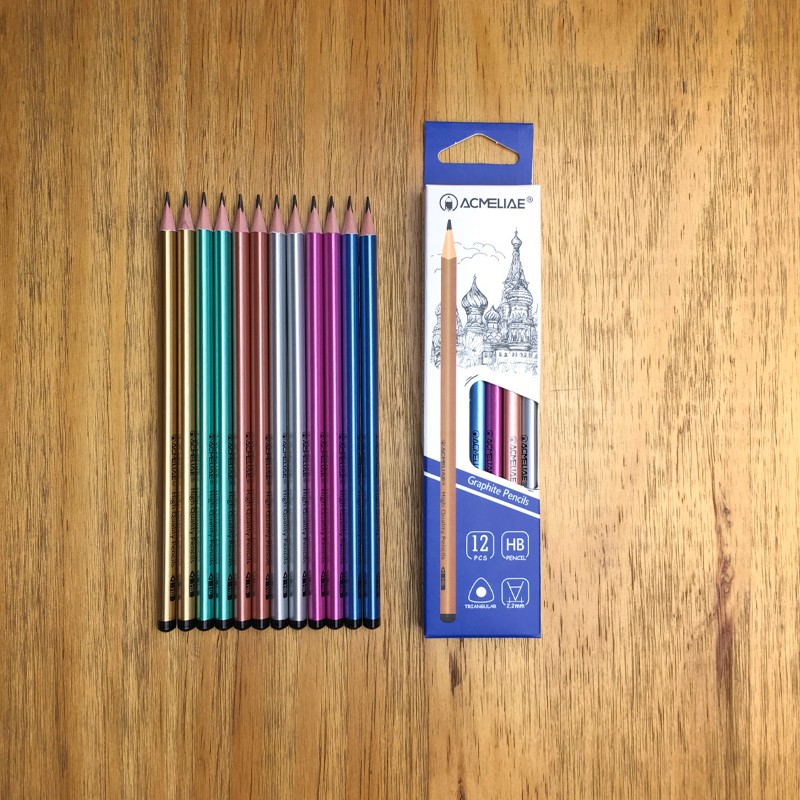 Metal Triangular Pole Dip Pencil (In Stock) full figure